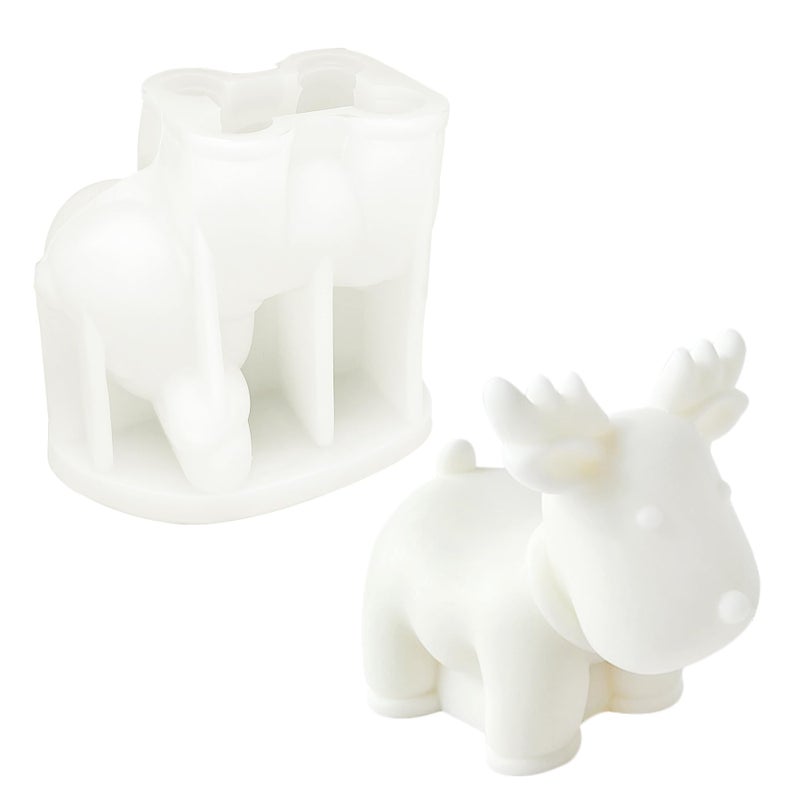 PEVOGON قالب شمعة عيد الميلاد لصنع الشموع قالب سيليكون ثلاثي الأبعاد لصب الراتنج DIY الجص طين البوليمر ديكور المنزل الأيليغور