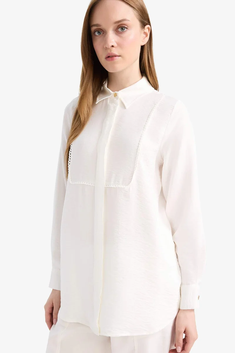 ديفاكتو Regular Fit Long Sleeve Tunic