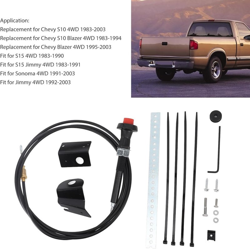 Axle Shaft Disconnect Conversion Kit, 18PCS, PSL500, Steel Construction, Compatible with Chevy S10 4WD 1983 to 1994 - Image 3