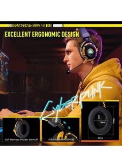 EKSA E900 Pro Gaming Headset for PC - Computer Headset with Detachable Noise Cancelling Mic, 7.1 Surround Sound for PS4/PS5, Xbox One,Mobile  - Image 3