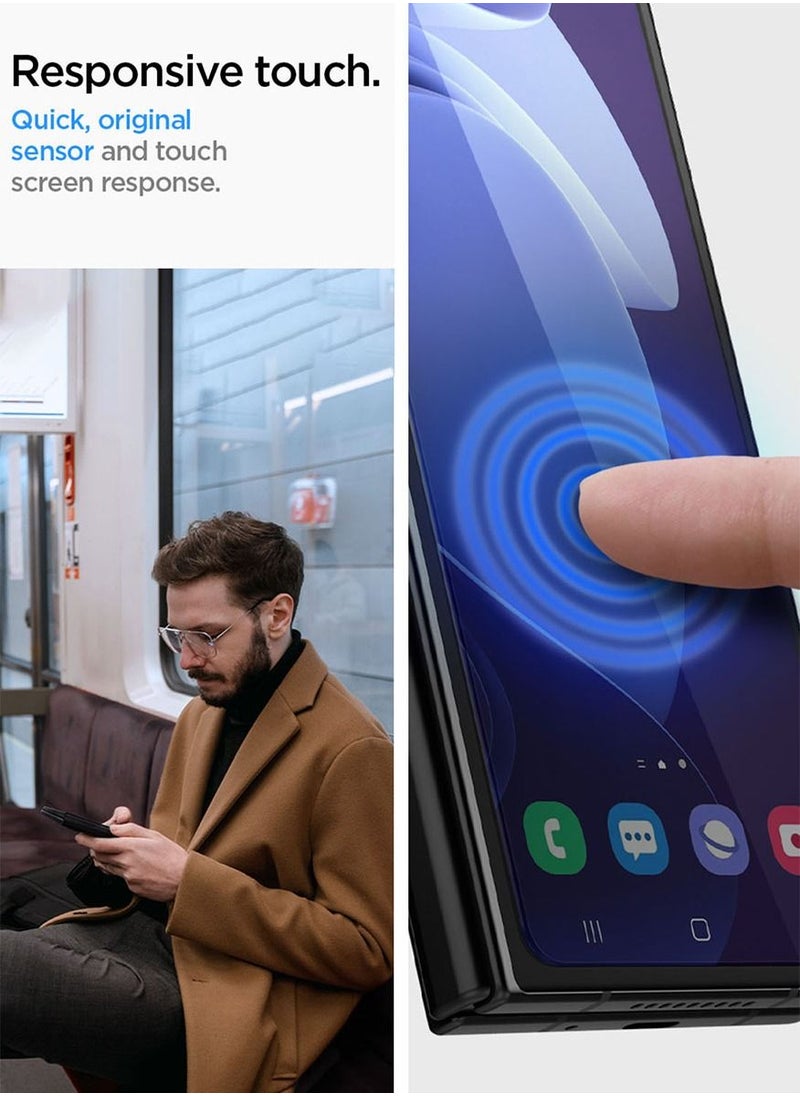 Glastr Ez-Fit for Samsung Galaxy Z Fold 4 Screen Protector Tempered Glass [outer Front Screen] - 1 Pack