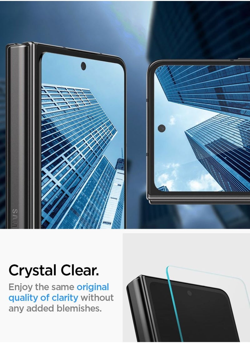 Glastr Ez-Fit for Samsung Galaxy Z Fold 4 Screen Protector Tempered Glass [outer Front Screen] - 1 Pack