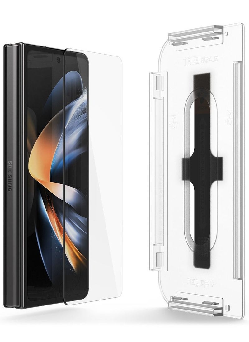 Glastr Ez-Fit for Samsung Galaxy Z Fold 4 Screen Protector Tempered Glass [outer Front Screen] - 1 Pack