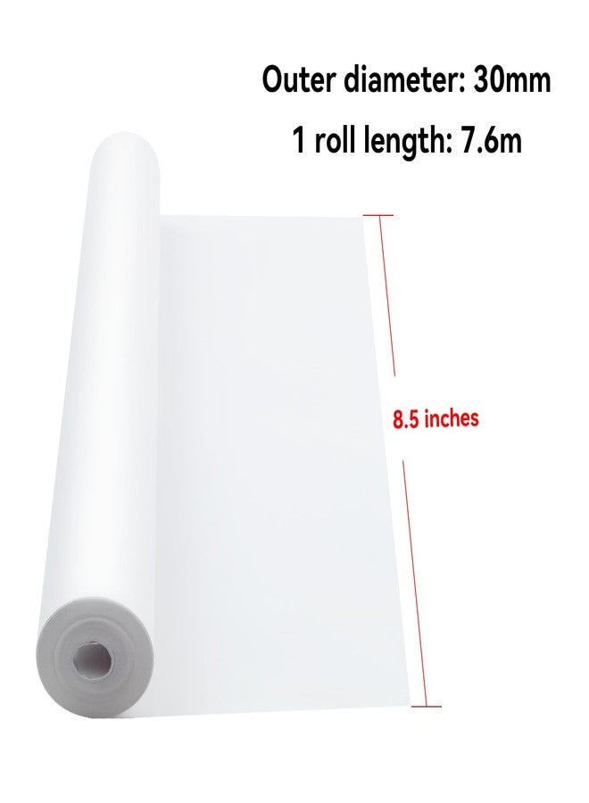 NYEAR 6 Rolls-162 Sheets US Letter Size Quick-dry Thermal Paper (8.5''x11'',7.6m long) for portable printer,thicker brighter and the font is clearer to make the printing quality better, (1 roll-27 Sheets) - Image 3