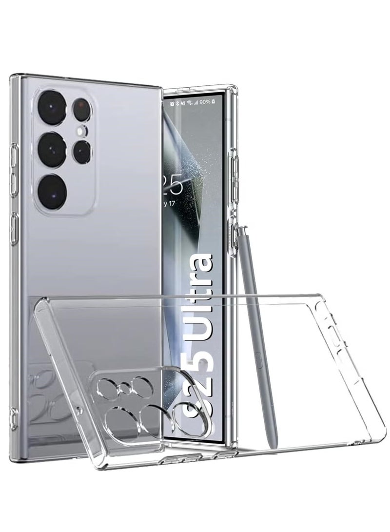 TIGER Back Cover Soft Case for Samsung Galaxy  S25 Ultra 5G – Best Camera Protection, Inbuilt Dust Plugs, Anti-Slip Grip, Ultra Clear Slim Silicone Transparent Case for Samsung S25 Ultra 5G - Image 1
