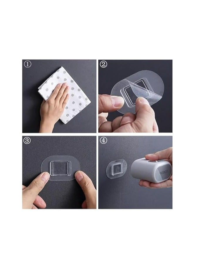 سبيس شوب حامل مكنسة مثبت على الحائط ذاتي اللصق - Image 5