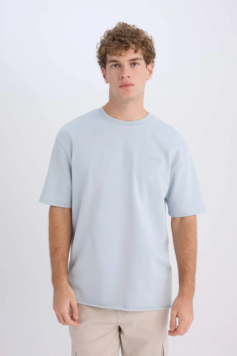 Defacto Boxy Fit Crew Neck Short Sleeve T-Shirt
