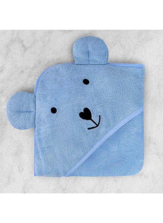 THEONI Hooded Bamboo Towel ; Cotton Towel For Kids ; 400 Gms 85X85 Cm ; Pack Of 1 Blue Colour Newborninfants And Toddler Suitable For Baby Gifts (Blue) - Image 5