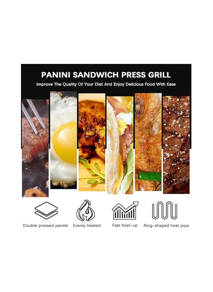 Electric Sandwich Press Grill Machine, Commercial Double Panini Presser 3600W Non-Stick Commercial Kitchen Equipment, 122-572℉ Temp Control for Hamburgers Steaks - pzsku/Z6BC4C72111C4B8B60F0CZ/45/_/1719830924/9fc54799-c729-467a-bd3f-58b210db6d0d