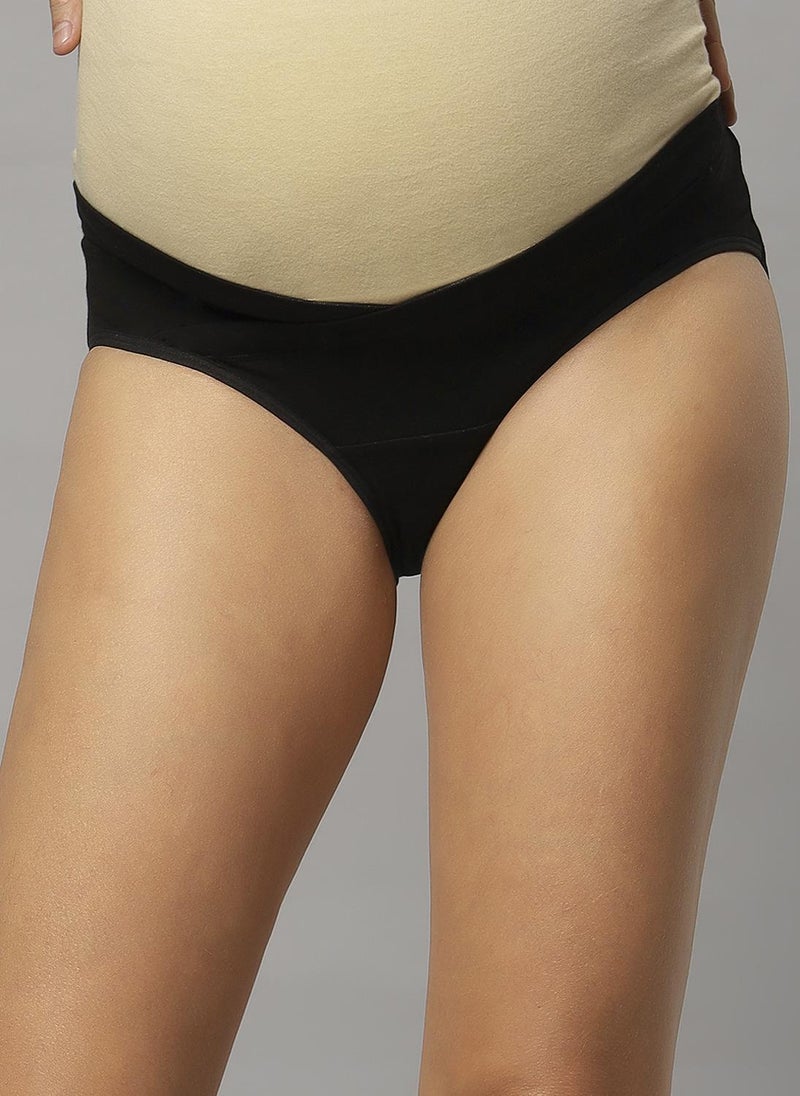 TUMMY Bamboo Cotton Low Waist Maternity Panty Pack of 3 || Pregnancy & Postpartum Panties - Image 4