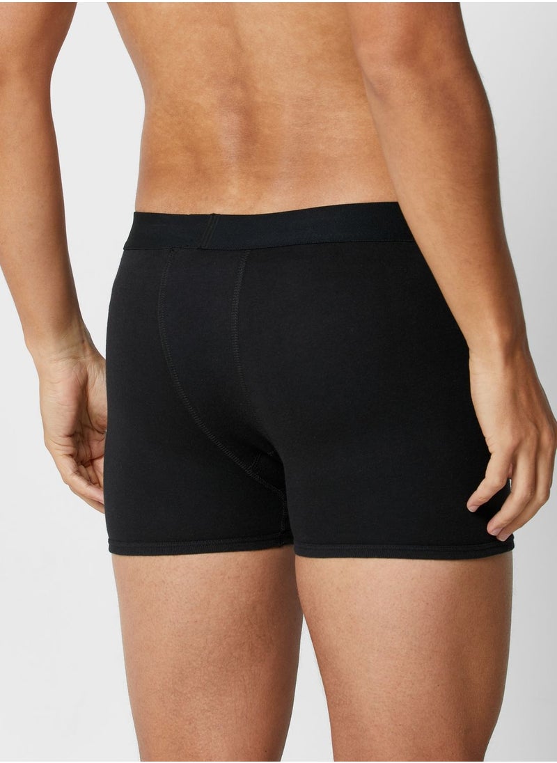 Seventy Five Basics 2 Pack Contrast Band Trunks With Antibacterial Finish  - Image 4