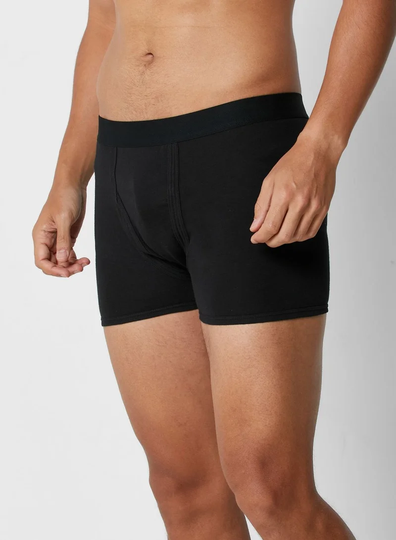 Seventy Five Basics 2 Pack Contrast Band Trunks With Antibacterial Finish