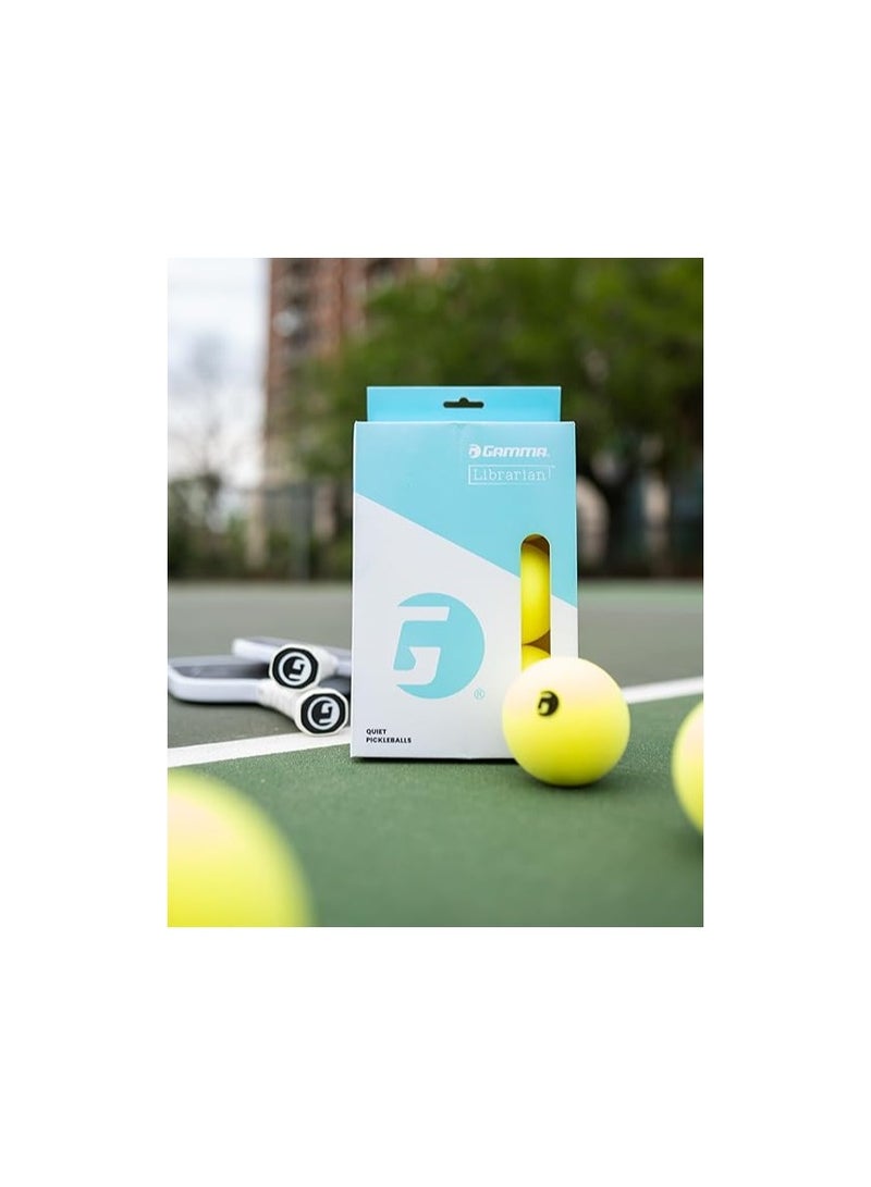 Gamma Librarian Foam Pickleball Balls, Foam Balls for Pickleball Practice with True Bounce on All Surfaces, Box of 6  - Image 4