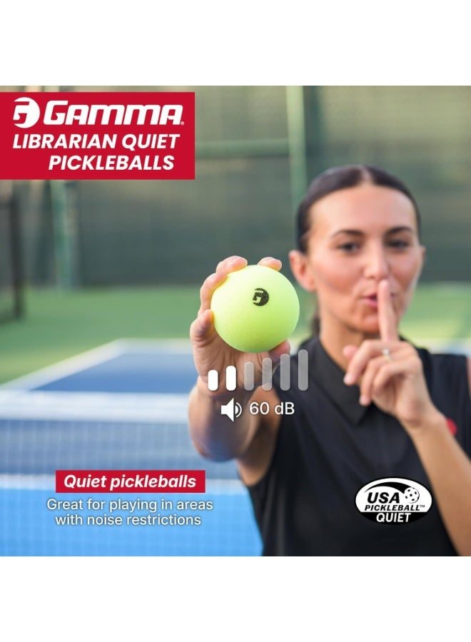 Gamma Librarian Foam Pickleball Balls, Foam Balls for Pickleball Practice with True Bounce on All Surfaces, Box of 6 - Image 5