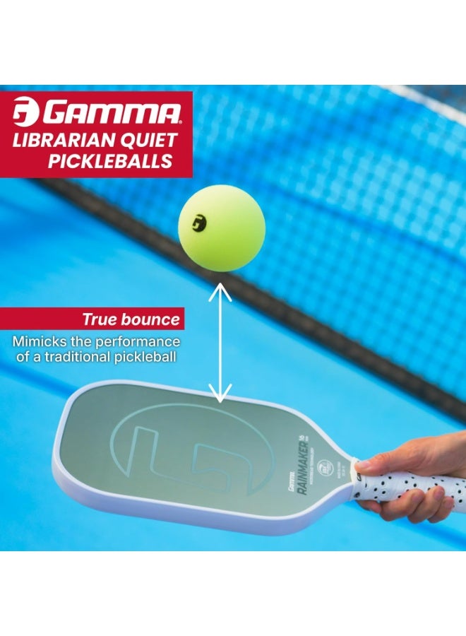 Gamma Librarian Foam Pickleball Balls, Foam Balls for Pickleball Practice with True Bounce on All Surfaces, Box of 6 - Image 4