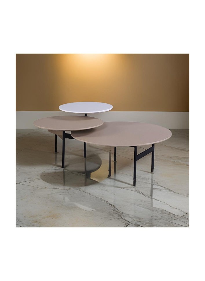 Neo Front Neo Front Modern Powder Coated MDF Coffee Table with Metal Legs  XPFN-NFC05-P057 125 * 85 * 45 cm  - Image 3