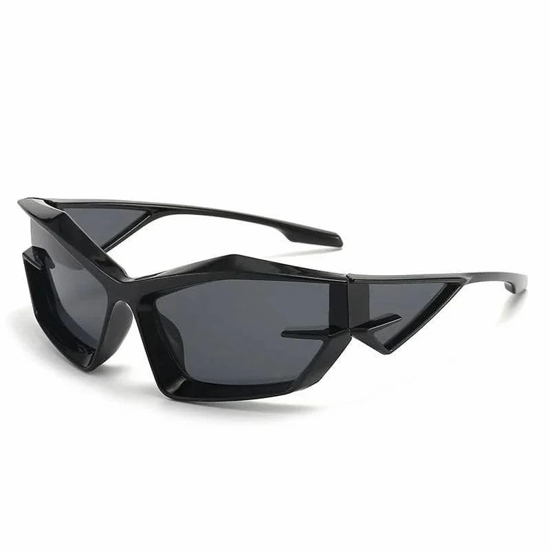 Dervin UV Protected Non-Polarized Sports Sunglasses for Men & Women Driving Cycling Fishing Cricket Sunglasses (Black) - Image 1