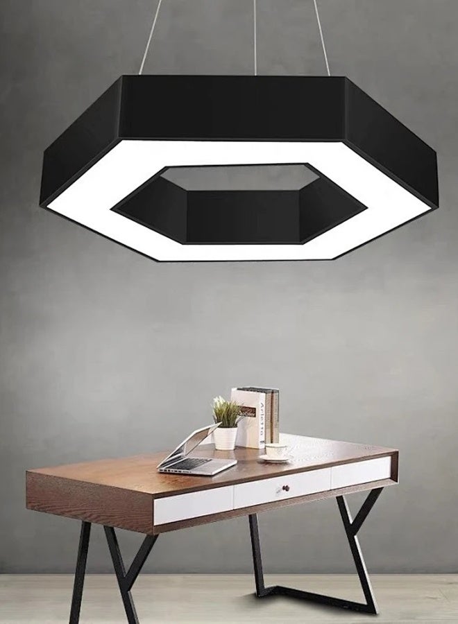 Sumkyle led office pendant light simple pendant wire light creative hexagonal light commercial lighting shaped light gym - Image 4