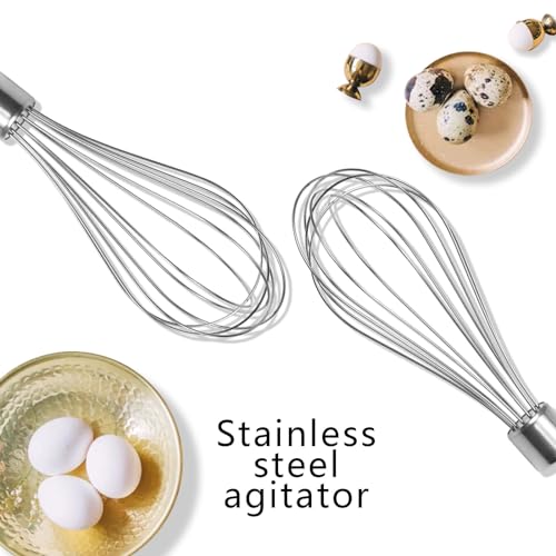 Abvsdu 2 Pcs Hand Mixer Attachments Beaters, Hand Mixer Beaters Attachments for Kitchen Stainless Steel Replacement Parts for Hamilton Beach 62682RZ 62692 62695V 64699 Mixer (Oval Silver) - Image 5