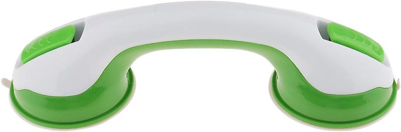 klarako 11" Strong Suction Cup Helping Handle Safety Grab Bar Handrail Bath Tub Bathroom Shower Armrest for Children Elderly  Green, as described - Image 2