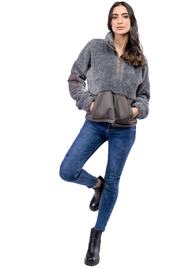 Youthful - Fleece Pullover Faux Fur - Image 1