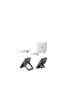 Computer Keyboard Stand for Desk with 3 Adjustable Angles, Flip Keyboard Riser Feet for Most Keyboards, Laptop Stand for MacBook, Dell, HP and Other 10-17 Inches Laptop, Black