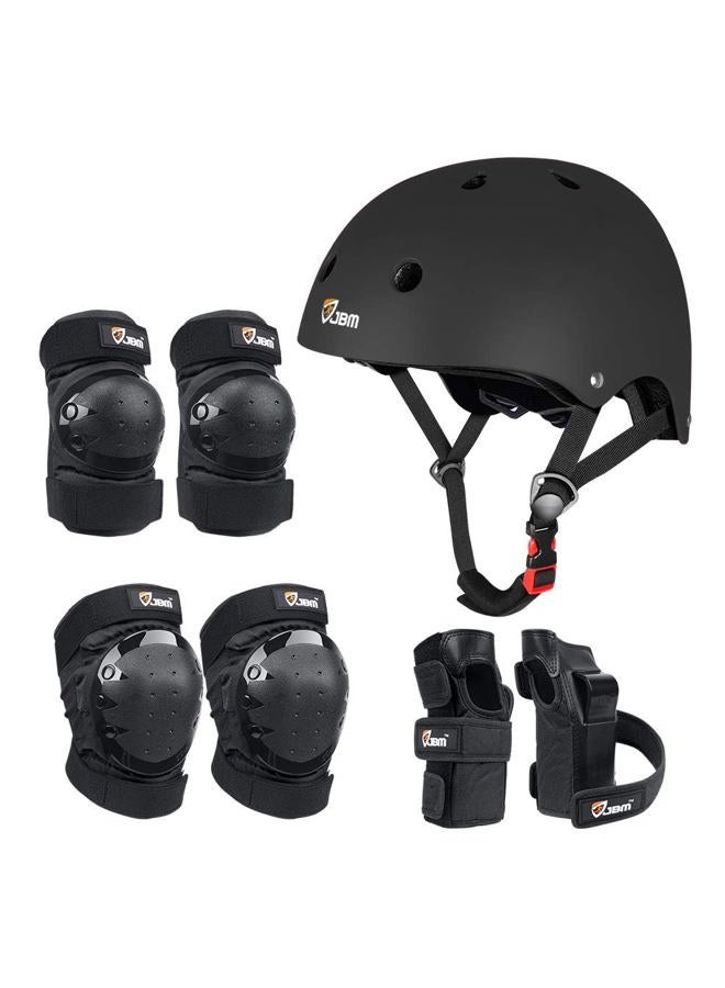JBM Child & Adults Rider Series Protection Gear Set for Multi Sports Scooter, Skateboarding, Biking, Roller Skating, Protection for Beginner to Advanced, Helmet, Knee and Elbow Pads with Wrist Guards - Image 1