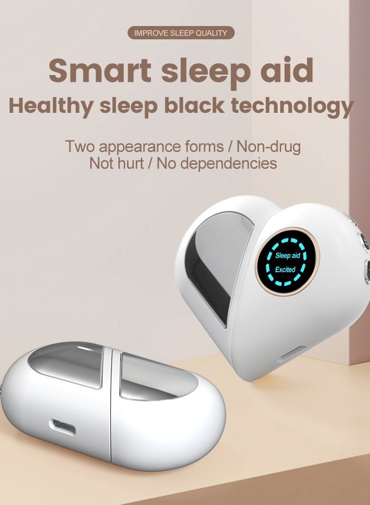 Smart Sleep Aid with Dual Modes & 12 - Speed Intensity Adjustment - 20 - Minute Timing, Portable Charging for Sleep Quality Improvement - Image 2