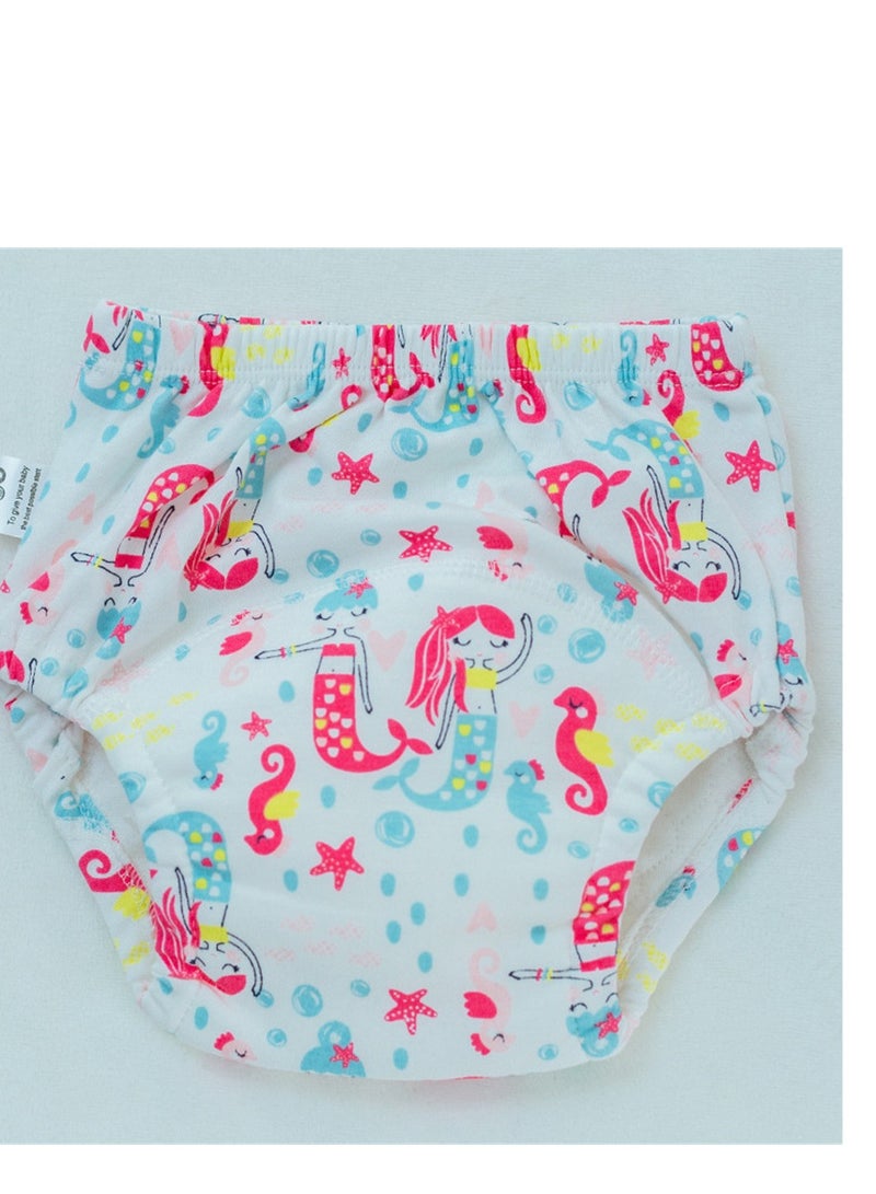 Loquat Squality Baby Training Washable Cut-Out Breathable Diaper Pants 