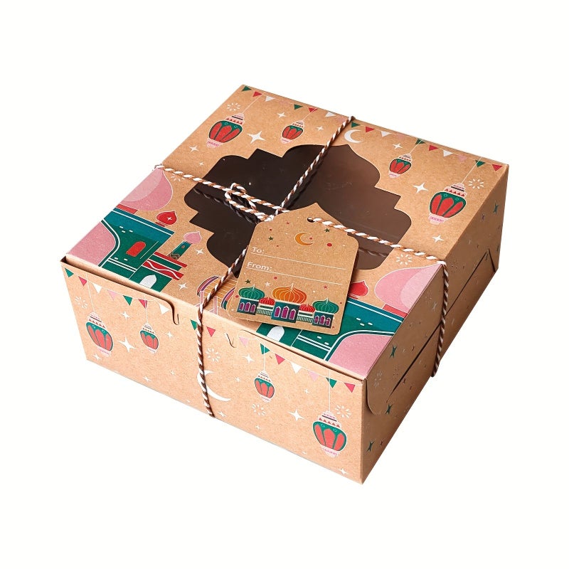 12pcs Ramadan Gift Box With Window Various Islamic Designs Candy Packaging Alpaca Theme Suitable For Eid Wedding Birthday Party Favors - Image 4
