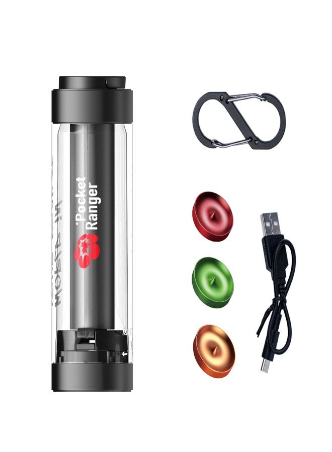 VSGO Pocket Ranger Firefly 5-in-1 Rechargeable Camping Lantern – EDC Headlamp, Mini Flashlight, Ambient & Signal Light, Waterproof & Lightweight for Hiking, Outdoor & Emergency (Black) - Image 1