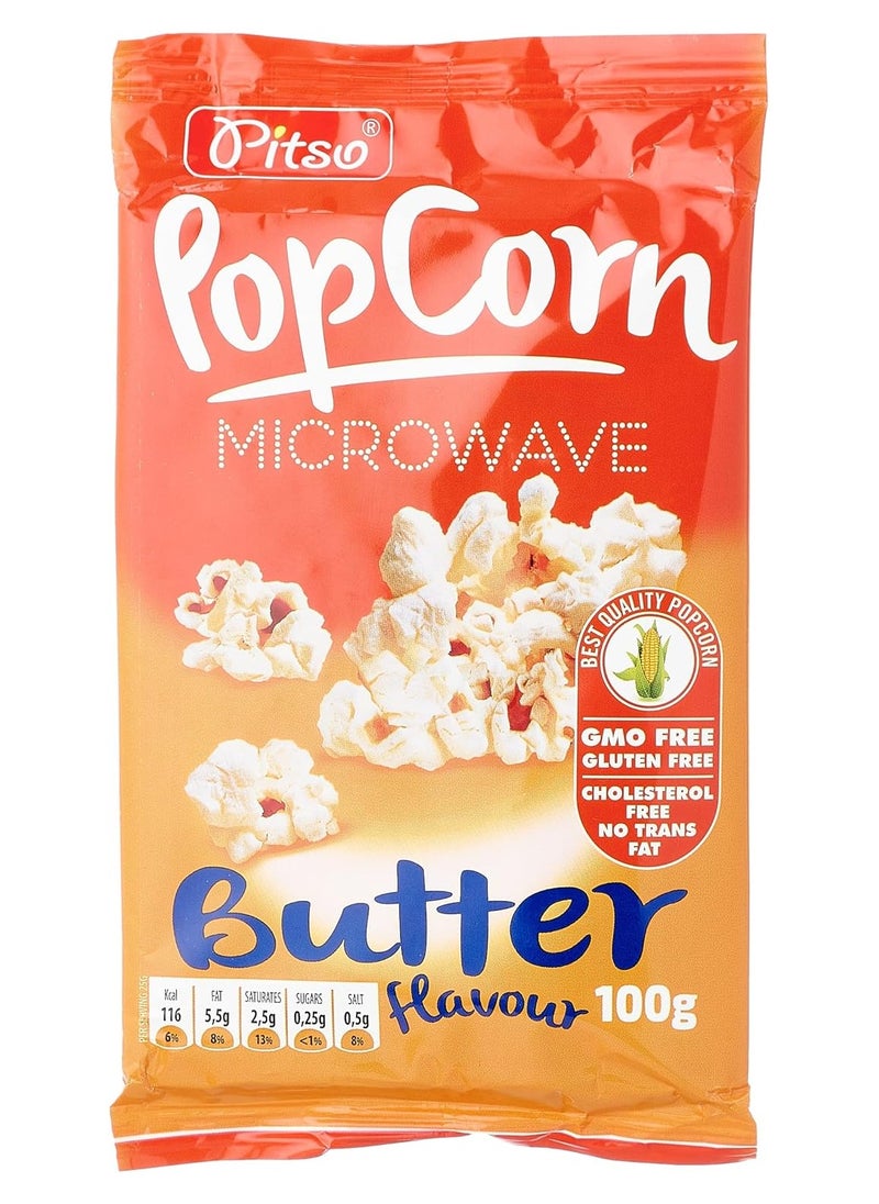 Pitso Microwave Popcorn 100 grams with butter  - Image 1