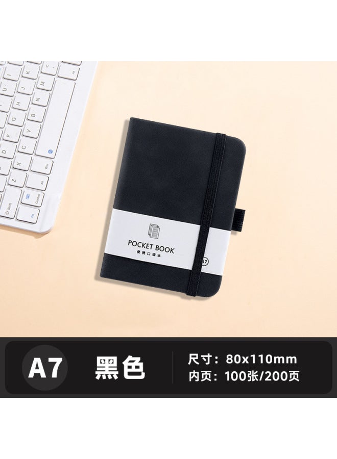Real Notebook Customized Business Hard Cover Simple Thick Office Strap Diary Stationery Notepad - Image 1