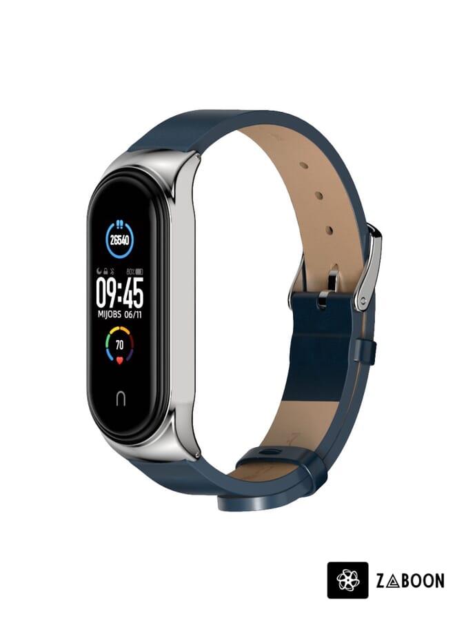 Zaboon Watch Band For Xiaomi Mi Band 6 / 5 / 4 / 3 Mijobs CS Microfiber Leather - Image 2