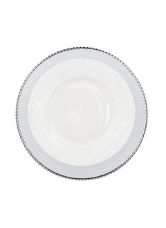 La Mesa La Mesa silver glass charger plate 13"  - Image 2