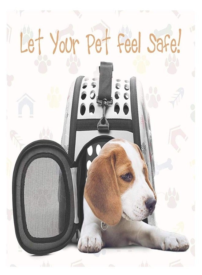 Petlicious & More® Portable Foldable (Grey) Pet Carry Bag Travel Shoulder Puppy Cat Outdoor Carrier Soft EVA Breathable Handbag (17 x 13 Inches) - Image 2
