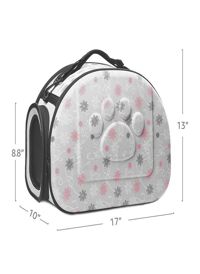 Petlicious & More® Portable Foldable (Grey) Pet Carry Bag Travel Shoulder Puppy Cat Outdoor Carrier Soft EVA Breathable Handbag (17 x 13 Inches) - Image 3