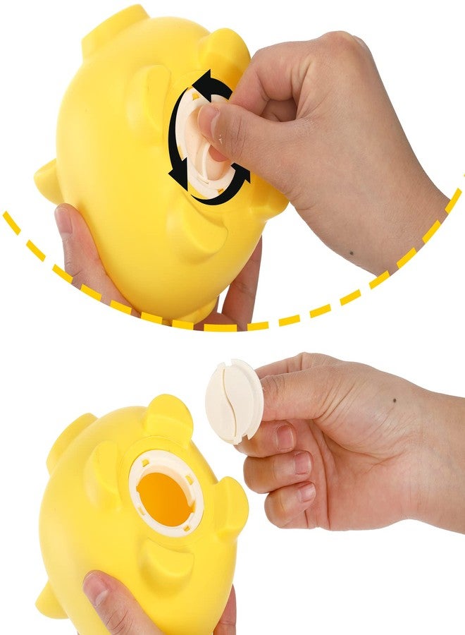 ZEAYEA 4 Pieces Cute Plastic Pig Money Bank, Unbreakable Saving Money Box Coin Bank for Boys Girls Adults, Plastic Piggy Bank Practical Gifts for Birthday, Christmas, New Year - Image 3