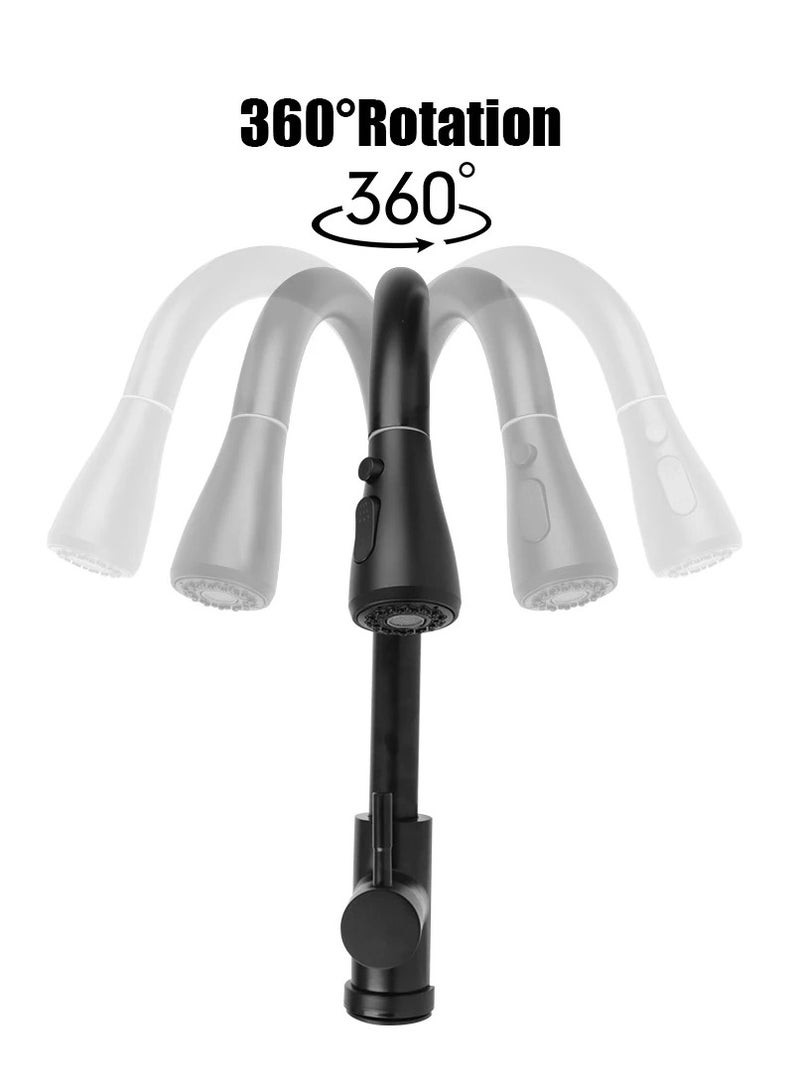 AROAQ 360 Degree Rotation Kitchen Sink Hot Cold Taps Kitchen Faucet Mixer Tap Stainless Steel Smart Touch Sensor Faucets - Image 2