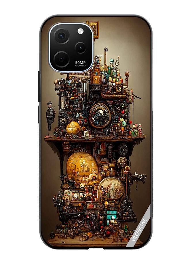 VR CREATIVE Protective Case Cover For Huawei Enjoy 50z Jigsaw Puzzles Design Multicolour - Image 1
