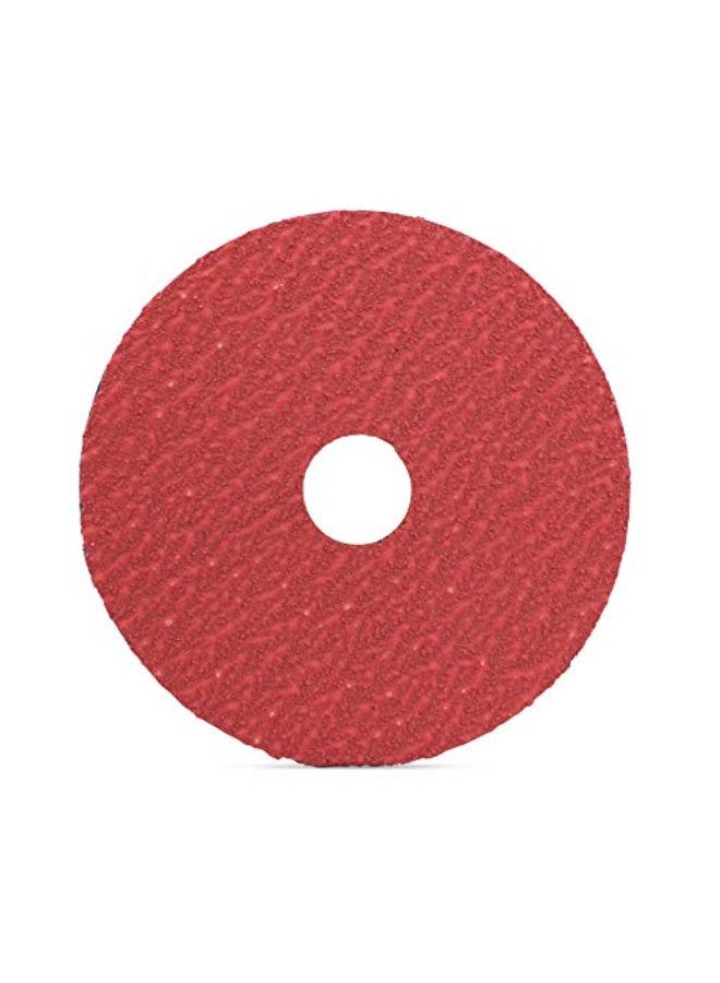 BHA Ceramic Resin Fiber Sanding and Grinding Discs, 4.5” x 7/8”, 120 Grit - 25 Pack - Image 1