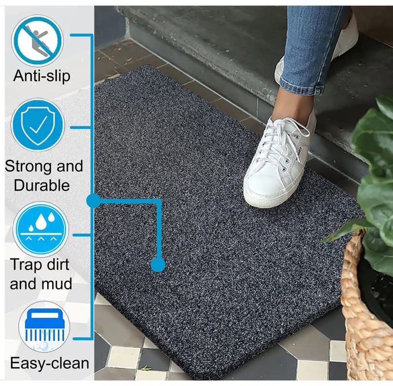 NESTPRIME Rubber Anti Slip Bathmat for BathroomKitchen Waterproof Anti Skid Mats for Home EntranceLiving Room RugsFloor Mats for Home Office Multipurpose Use 2x4 Feet Black - Image 4