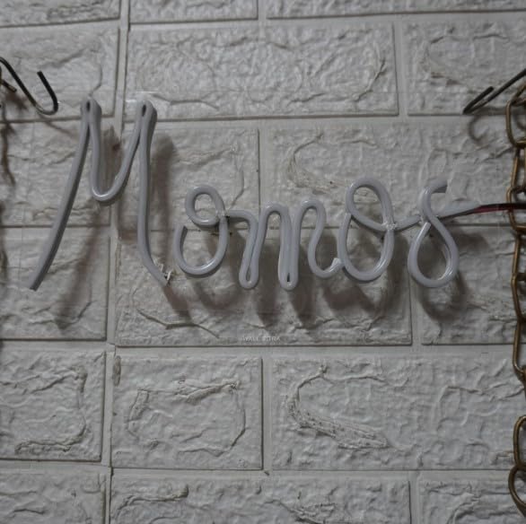 SG PRINT Momos Neon Sign Light LED Art Decorative Sign For Momos Shop Wall Decor Home Restaurants Chineese food RestaurantsWedding Birthday Party Decor Bar Decor12x6 Warm White  - Image 5