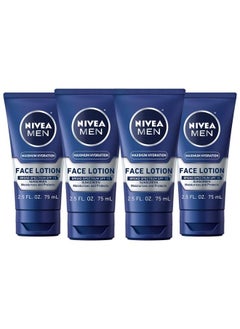 NIVEA MEN Maximum Hydration Face Lotion Face Lotion With Broad Spectrum Spf 15 Sunscreen For Men 4 Pack Of 2.5 Fl Oz Tubes  - Image 2