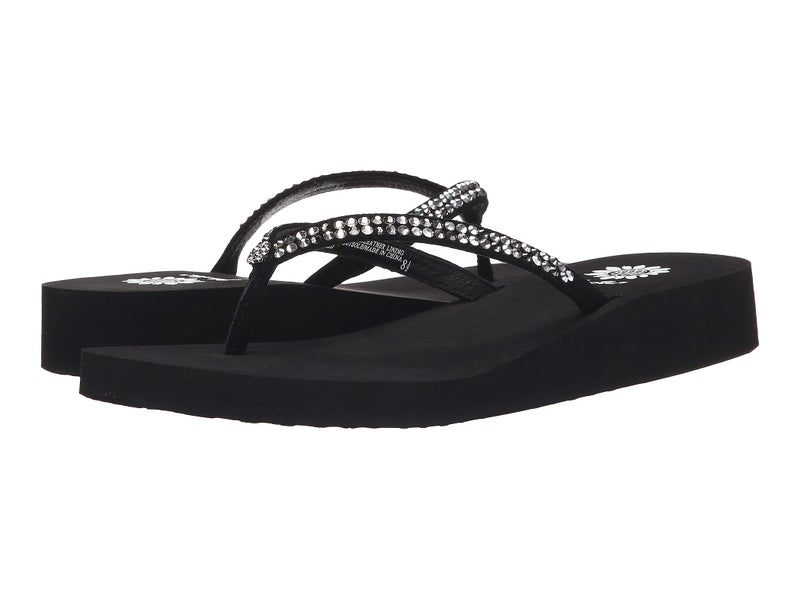 Yellow Box Women's Jello Sandal, Black Pewter, 6 M US - Image 4