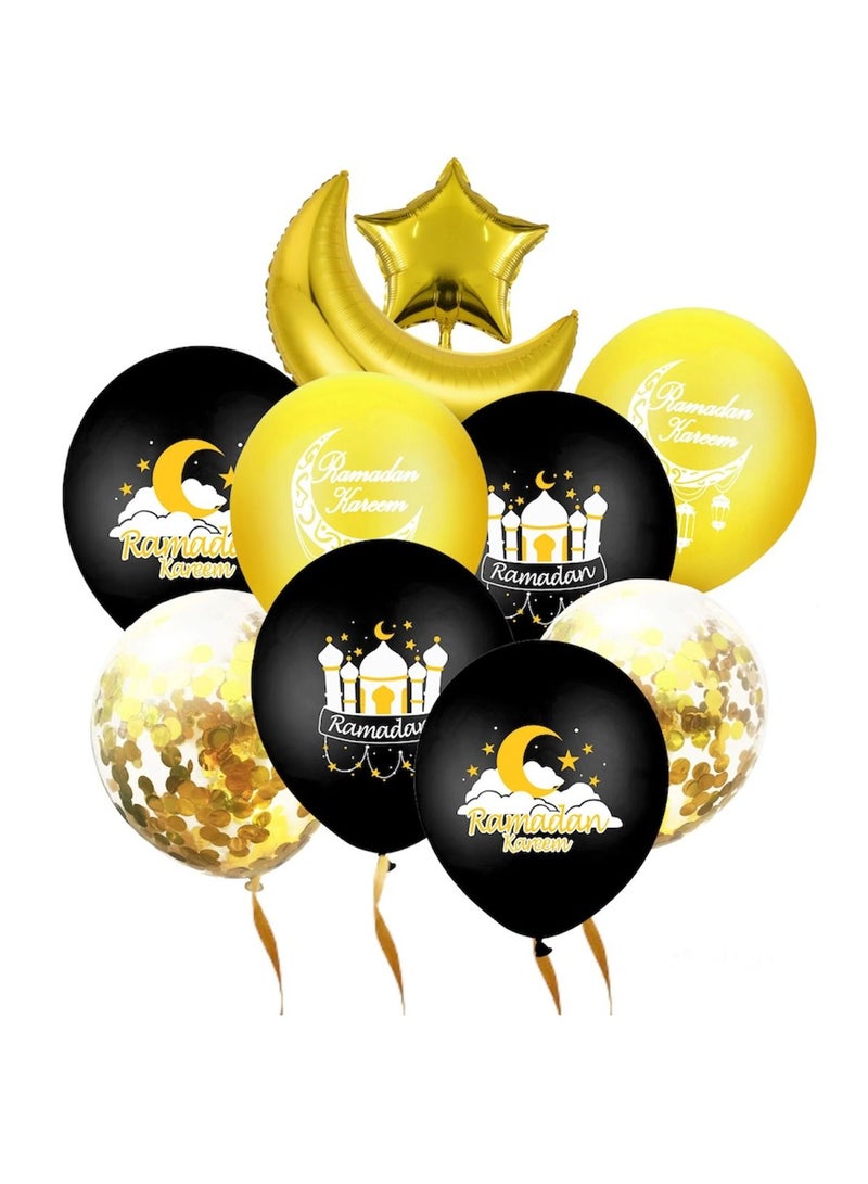 Highland 10 Piece Ramadan Kareem Balloon Decorations - Image 1