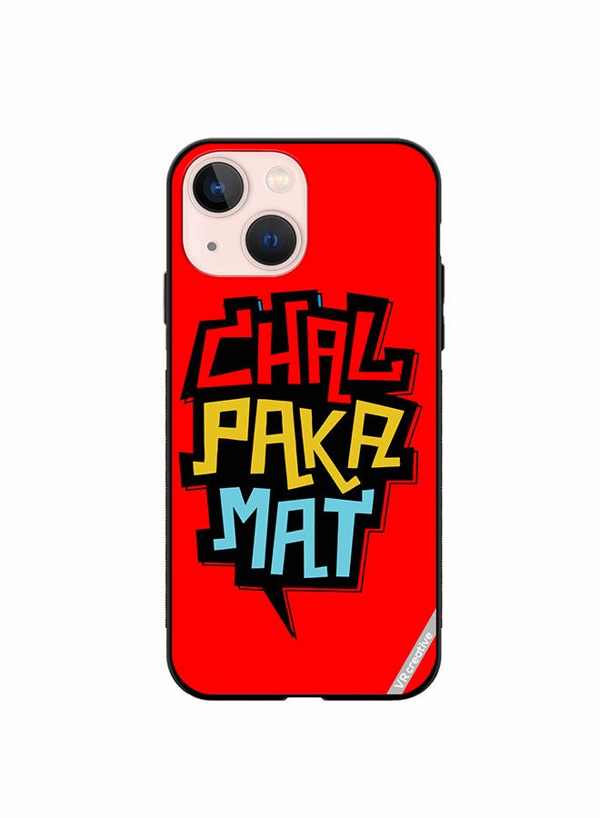 VR CREATIVE Protective Case Cover For Apple iPhone 14 Plus Chal Paka Mat Hindi Quots Design Multicolour - Image 1