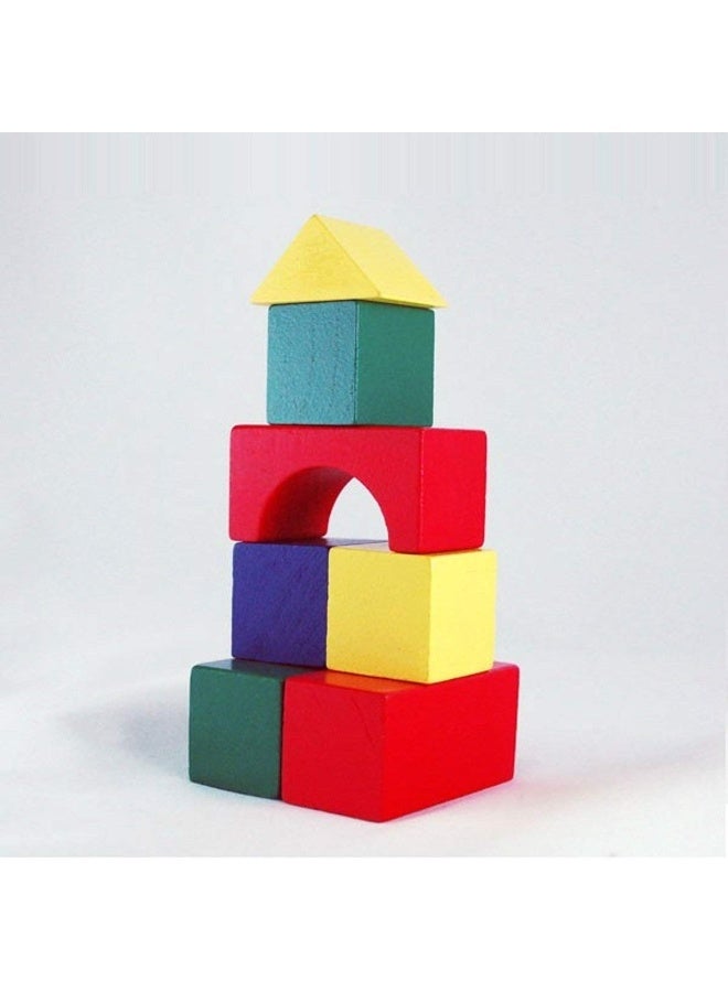 ترينزو مجموعة مكعبات بناء خشبية متعددة الألوان (47 قطعة) مع حقيبة حفظ - Image 2