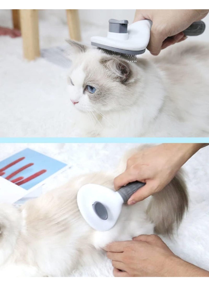 Rock Pow Pet Cat Brush for Shedding and Grooming, Dog Hair Removal Brush, Pet Groomer Shedding Grooming Tools Combs Rakes, Cats Brush for Short or Long Haired Removes Loose Hair & Tangles  - Image 4