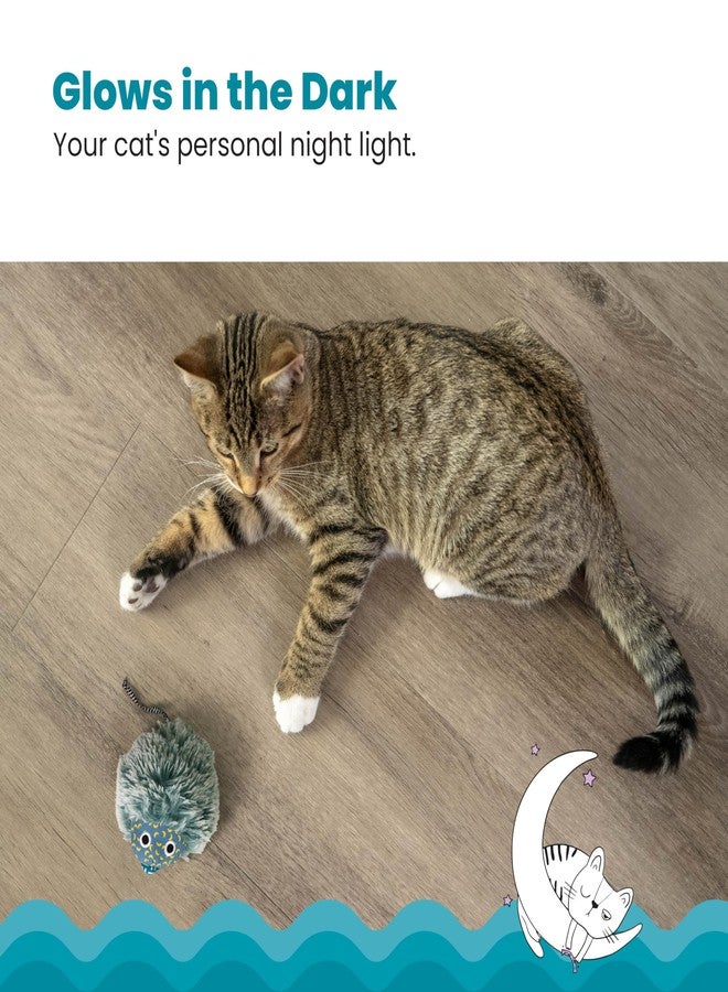 Catstages Nighttime Cuddle Plush Mouse Cat Toy with Catnip - Image 5